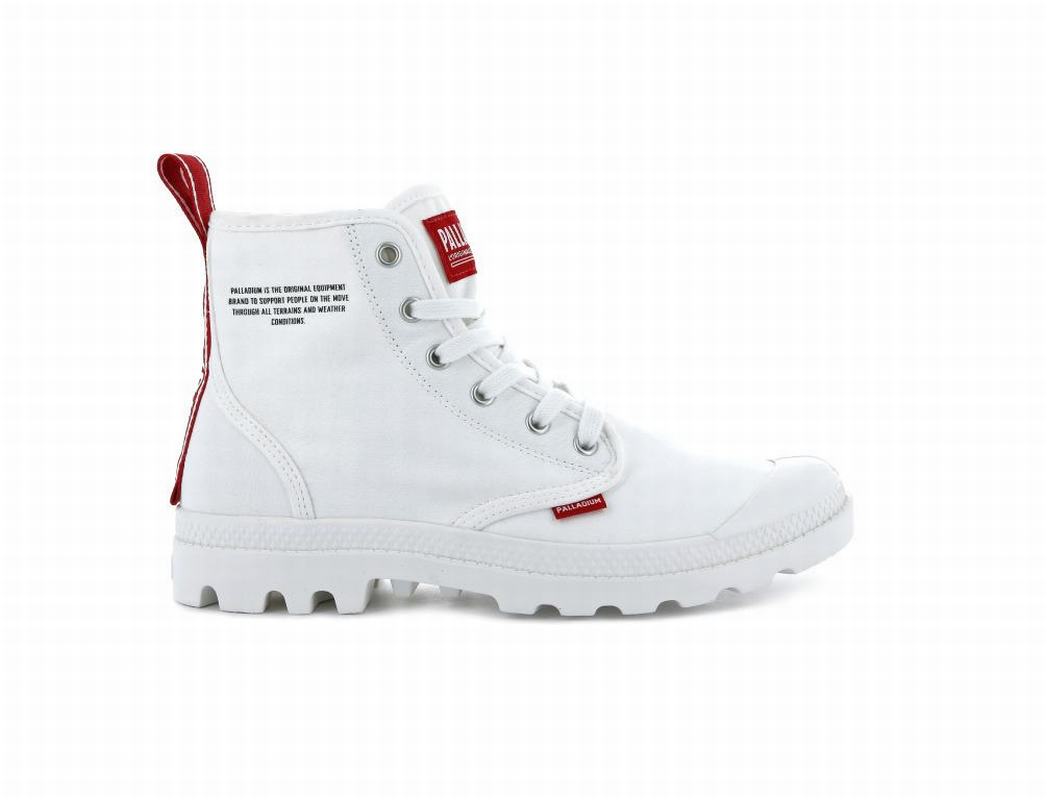 Palladium Pampa Hi Dare Men's Boots White (JTQK67134)